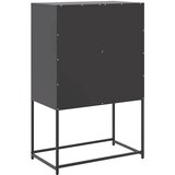  Visoka komoda crna 68,5 x 38,5 x 107 cm čelična | Eponuda.ba