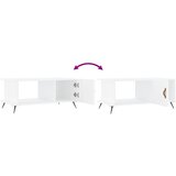  Stolić za kavu bijeli 90 x 50 x 40 cm od konstruiranog drva | shoptok.hr