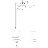 Eglo 43403 - visilica na sajli arnhem 3xE27/40W/230V pauk | Eponuda.com