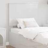  Uzglavlje s uzglavljem Sjajno bijelo 75 cm Konstruirano drvo | shoptok.hr