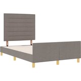  Krevetna konstrukcija Sivo-smeđa 120 x 190 cm tkanina | shoptok.hr