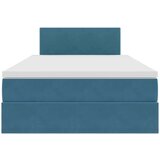  Krevet s prostorom za pohranu s LED-om Plava 120 x 190 cm | shoptok.hr