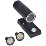  LED stenska svetilka iz nerjavečega jekla črna s senzorjem, (21021124) | Shoptok.si