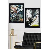 Wallity SYC7436502315381 multicolor decorative framed painting (2 pieces) Cene