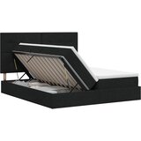  s od storage s uzglavljem Crna 180 x 200 cm Tkanina | shoptok.hr