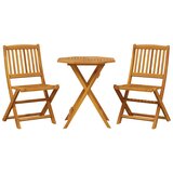  3-dijelni sklopivi bistro set od masivnog bagremovog drva | Eponuda.com
