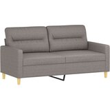  2-dijelni set sofa s jastucima smeđesivi od tkanine | shoptok.hr