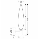  Zidna lampa NORDIC 1xG9/5W/230V crna/zlatna | Eponuda.com
