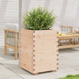 Maison Chic Vrtno cvetlično korito - Cvetlični Lonec 50x50x72,5 cm trdna borovina, (21790322) | Shoptok.si