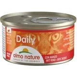 Almo Nature Menu 6 x 85 g - Koščki z govedino