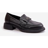 VINCEZA Elegant Women's Moccasins Made Of Natural Leather Black 91114 | shoptok.hr