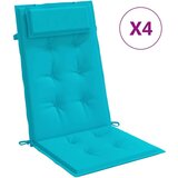 vidaXL Blazine za stole 4 kosi turkizna oxford tkanina | Shoptok.si
