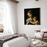  Slika - Rafael Santi – The Virgin of the Rose 80x80 U prirodnom drvenom okviru | shoptok.hr