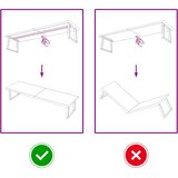  Zidna polica tamnosmeđa 200x50x(2-4) cm od obrađene hrastovine | shoptok.hr