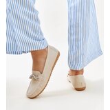 Gemre Beige moccasins adorned with rhinestones Adiba | Shoptok.si
