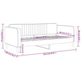  Raztegljiva postelja temno siva 80x200 cm žamet | Shoptok.si