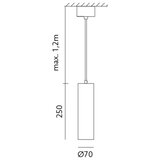  Visilica na sajli LEONE 1xGU10/35W/230V | Eponuda.com