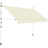 vidaXL Ročno zložljiva tenda 250 cm krem Cene