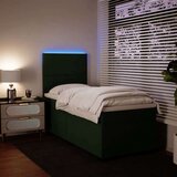 vidaXL box spring krevet s madracem tamnozeleni 90x190 cm baršunasti | shoptok.hr