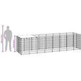 Kavez za pse crni 4,84 m² čelični | shoptok.hr