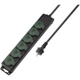 sygonix SY-5145342 razdelilna letev črna\, standardno zelena (svilnato mat) vtičnica 1 kos, (20641591) | Shoptok.si