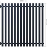 PANEL Ograjni panel antraciten 170,5x170 cm prašno premazano jeklo | Shoptok.si