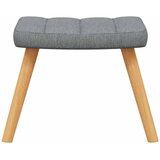  Stolica za ljuljanje s osloncem za noge svjetlosiva od tkanine | shoptok.hr