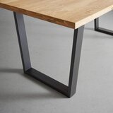 Bessagi Home jedilna miza vanina, barva hrasta | Shoptok.si