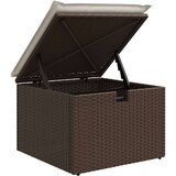  5-dijelni set vrtnih sofa s jastucima poliratan smeđi | shoptok.hr