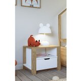 Hanah home nisan 1600-025 light walnutwhite nightstand | ePonuda.com