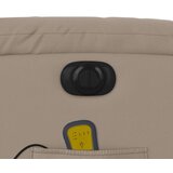 vidaXL Električni masažni naslonjač od umjetne kože boja cappuccina | shoptok.hr