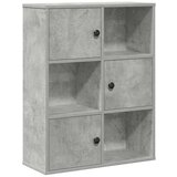 Maison Chic Knjižna omara - Knjižni regal betonsko siva 60x24x76,5 cm inženirski les, (21726129) | Shoptok.si