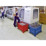 Heson zaboji za zlaganje s polno steno, šxd 800 x 1200 mm, nosilnost 2000 kg, modra, od 1 kosa | Shoptok.si