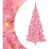 vidaXL Božično drevo med 300 LED z stojalom Roza 210 cm PVC | Shoptok.si