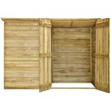 vidaXL Vrtno spremište za bicikl 232x110x170 cm impregnirana borovina | shoptok.hr