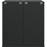  Kutija za vrtne jastuke od PE ratana 100 x 97,5 x 104 cm crna | shoptok.hr