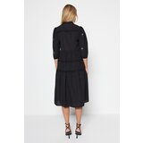 Trendyol black embroidered ruffle detailed dress | ePonuda.com