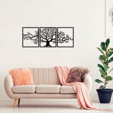 Wallity Set zidnih dekoracija Tree 10, 49x60 cm, 1.5 mm, 3 komada, Crna Cene