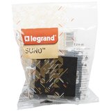 Legrand Dvostruki prekidač bez okvira br. 5 SUNO, crne boje | Eponuda.com