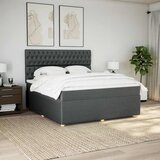  Okvir kreveta s oprugama i madrac svjetlosivi 180x200cm tkanina | shoptok.hr