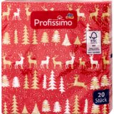 Profissimo troslojne salvete - motiv: borovi i jeleni, 33x33cm 20 kom