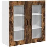 vidaXL Stenska kuhinjska omarica z vrati Dimljeni oreh 80 x 31 x 80 cm | Shoptok.si