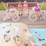  Dječji bicikl Flower 14" maslačak bijelo-bež | shoptok.hr