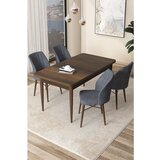 Hanah home arp - baroque, fume baroquefume dining table & chairs set (5 pieces) | ePonuda.com