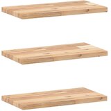 vidaXL Viseče police 3 kosi 60x20x2 cm neobdelan masiven les akacije, (5000307352) | Shoptok.si