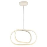 VISILICA Bela kovinska LED viseča svetilka ø 42 cm Loca – Cene