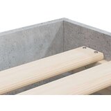 vidaXL Okvir kreveta s ladicama siva boja betona 75x190 cm drveni | shoptok.hr