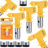 Rosfix SET BRIZGALNA GLAVA ULTRA SPRAY 513–617 – 5 ŠOB + 5 TESNIL | ZA AKRIL, EPOKSI, 20–30 CM STRUMENA, (5000076025) | Shoptok.si