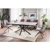  Raztegljiva jedilna miza LORBER - bela mat | Shoptok.si