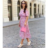 UR/CEO Pink set with top and midi skirt Elora | Shoptok.si